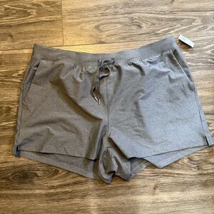 Old Navy Gray Athletic Shorts with Drawstring Waist